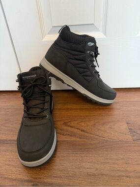 Weatherproof Men's Black Outdoor Lace-Up Boots